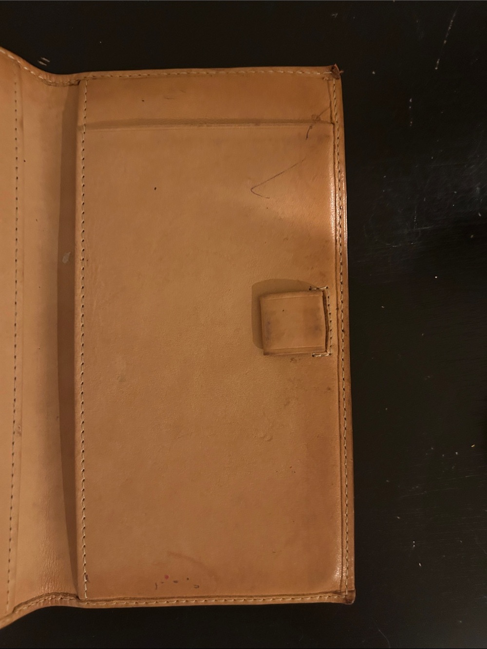 Vintage Coach brown Signature Canvas Continental checkbook cover with Tan inner - Picture 6 of 8